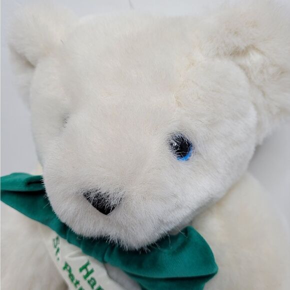 NEW Vintage Vermont Teddy Bear 15" classic posable white bear with blue eyes - Picture 4 of 9